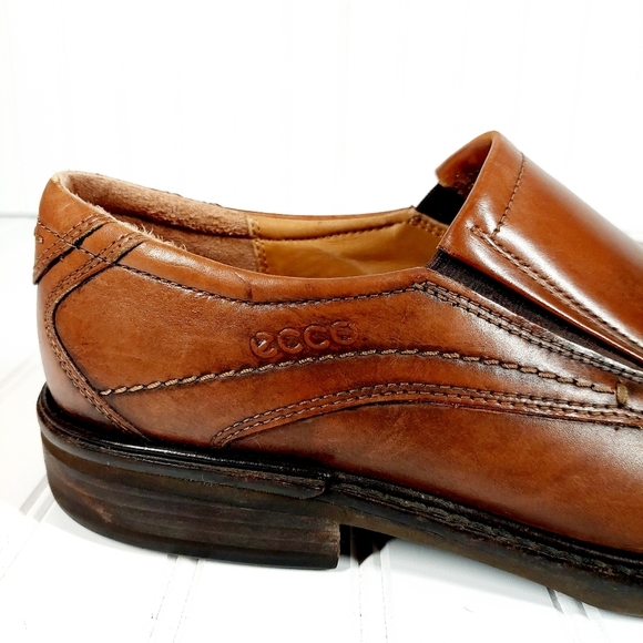 Ecco New Jersey Leather Slip On Loafers A94 - Picture 9 of 14